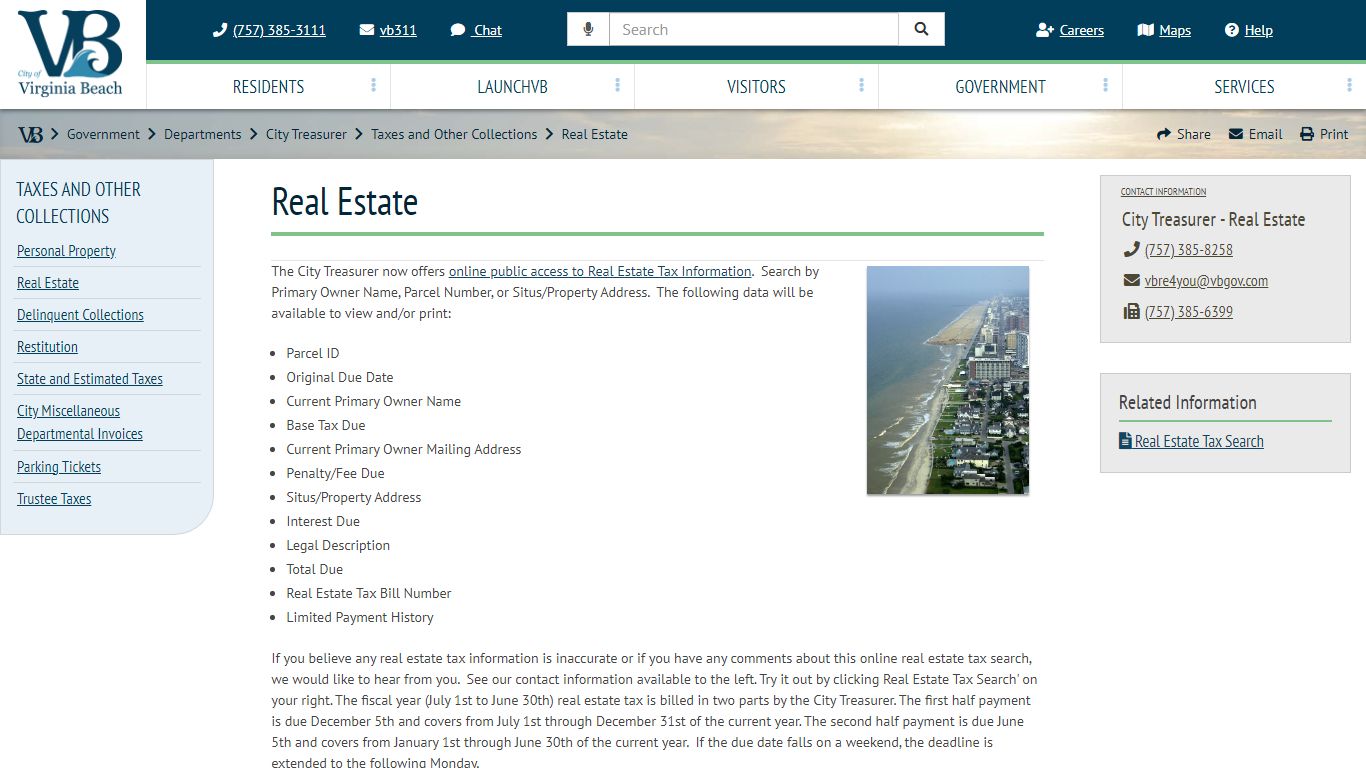 Real Estate :: VBgov.com - City of Virginia Beach